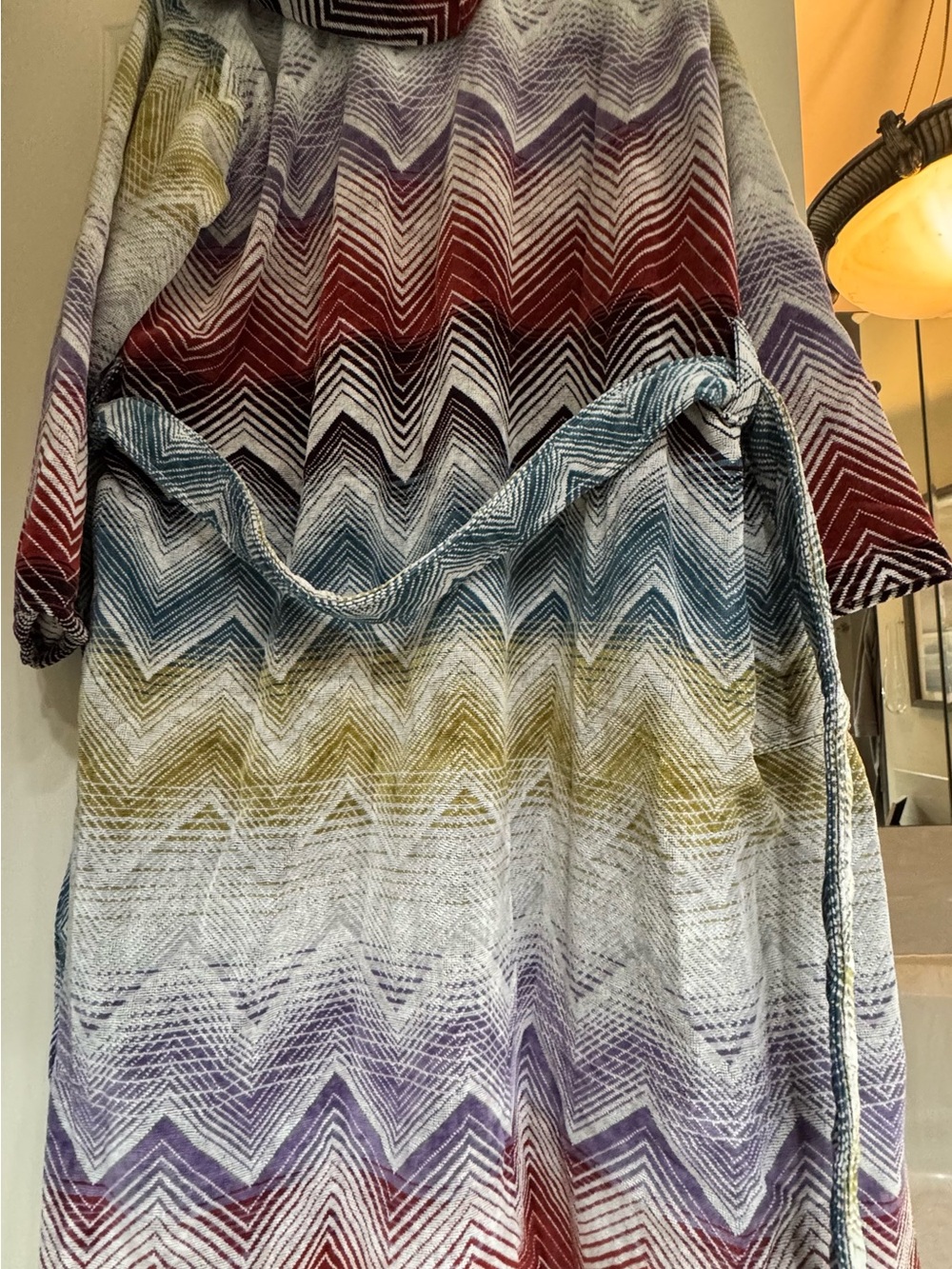 Missoni Marea Chevron Hooded Bathrobe - Picture 8 of 13